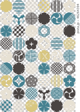 無縫的日式圖案 46264394