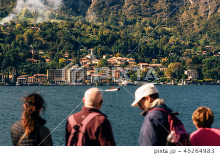 Cadenabbia on coast of Como lake, Italy. Cadenabbia on coast of Como lake, Italy. 46264983