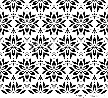 Flower geometric pattern. Seamless background. 46265397