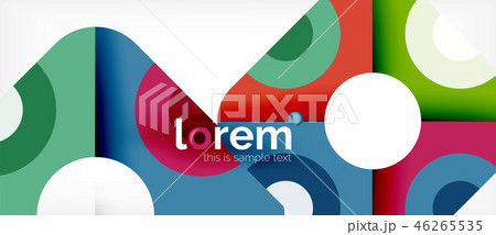 Geometric colorful shapes composition abstract background. Minimal dynamic design Geometric colorful shapes composition abstract background. Minimal dynamic design 46265535