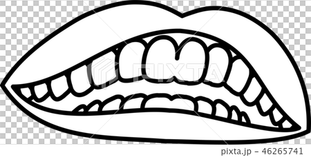 Mouth lips female teeth healthy lipstick illustration Mouth lips female teeth healthy lipstick illustration 46265741