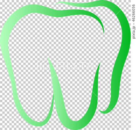 牙線圖畫牙齒保護商標標記時髦的例證 46266056