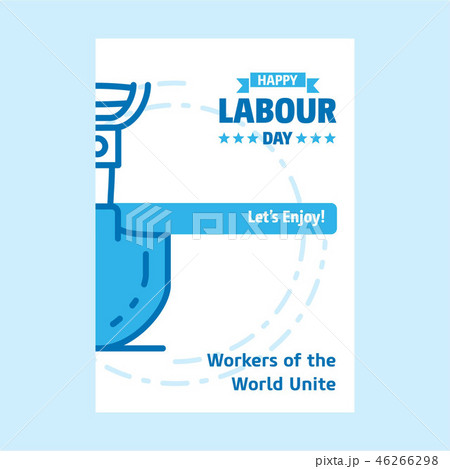 Happy Labour day design with white Happy Labour day design with white 46266298