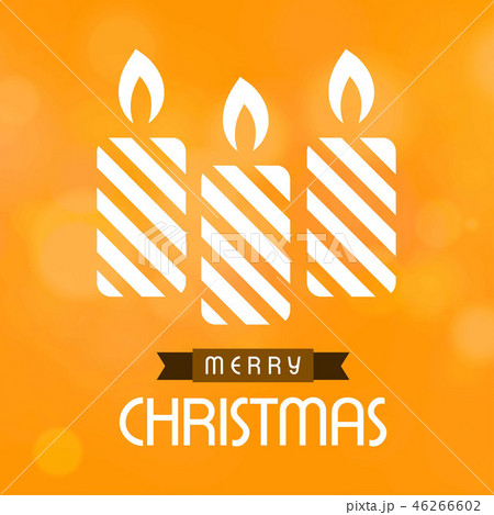Chrismtas card with candle Chrismtas card with candle 46266602