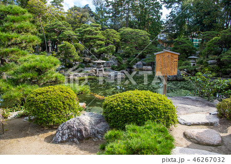秋の諸戸氏庭園　秋の一般公開　池庭（三重県桑名市） 46267032