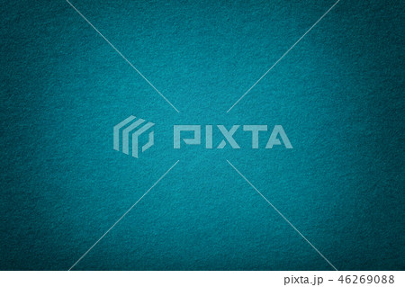turquoise matt suede fabric. texture of felt. 46269088