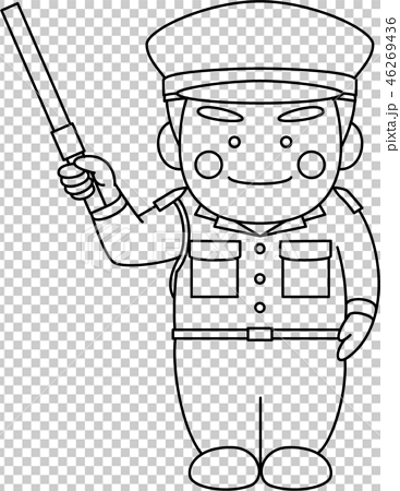 security guard coloring pages