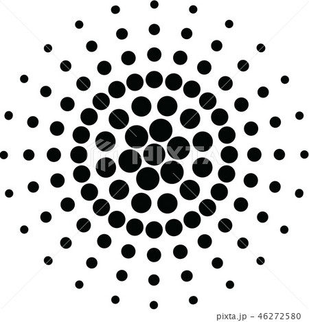 Dots, circles radial abstract pattern or background, vector Dots, circles radial abstract pattern or background, vector 46272580
