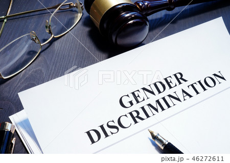 Document about Gender Discrimination and gavel 46272611