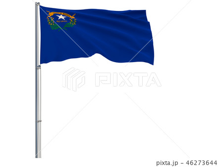 Isolated flag of the US state of Nevada 46273644
