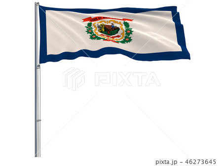 Isolated flag of the US state of West Virginia 46273645