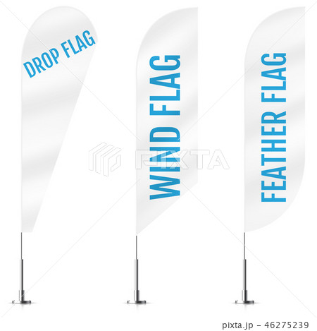 White textile drop, wind and feather banner flags. Banner flag m White textile drop, wind and feather banner flags. Banner flag m 46275239