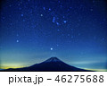 山梨県 浮かび上がる富士山 46275688