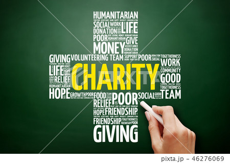 Charity word cloud collage, cross concept 46276069