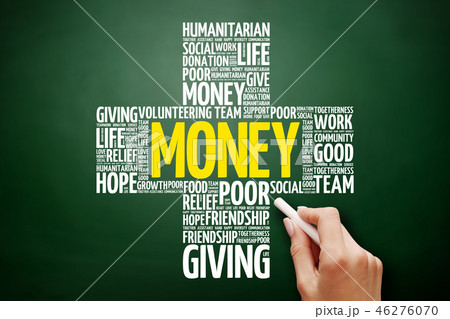 Money word cloud collage, cross concept 46276070
