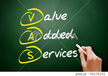 VAS, acronym business concept on blackboard VAS, acronym business concept on blackboard 46276142