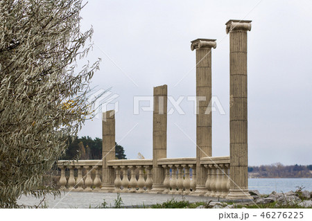 antique columns by the sea 46276225