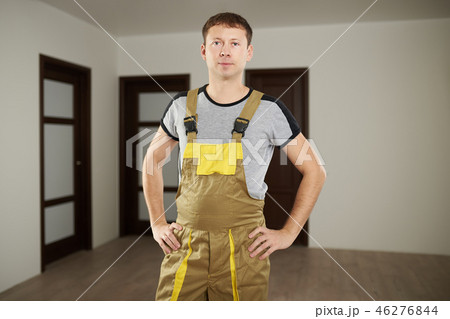 Young construction worker man 46276844