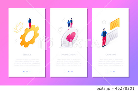 Online services - set of isometric vector vertical web banners Online services - set of isometric vector vertical web banners 46278201
