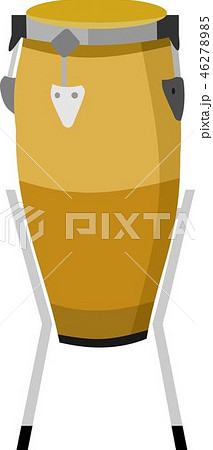 Bongo Drum Single Music Instrument 46278985