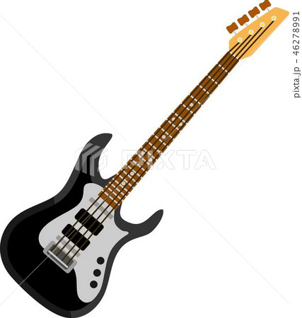 Black Bass Guitar Music Instrument 46278991