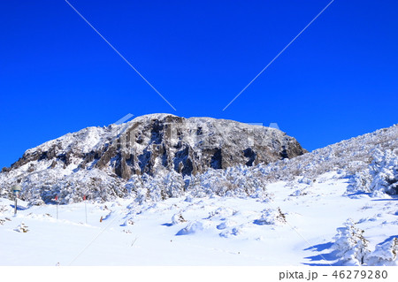 背景 山 霧氷 46279280