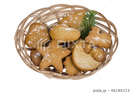 Homemade handmade baby gingerbread cookies Homemade handmade baby gingerbread cookies 46280153