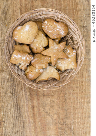 Homemade handmade baby gingerbread cookies 46280154