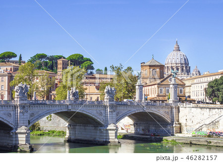 the bridge of Victor Emmanuel II in Rome the bridge of Victor Emmanuel II in Rome 46282157