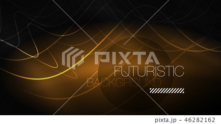 Neon lines wave background. Abstract composition 46282162