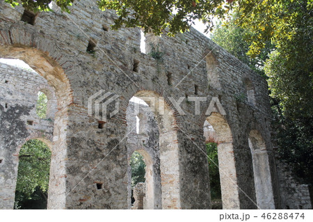 アルバニア ブトリント遺跡の写真素材