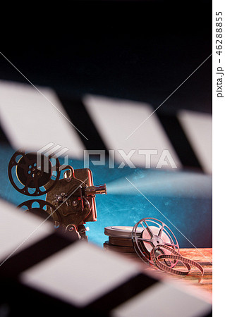 Old style movie projector, close-up. 46288855