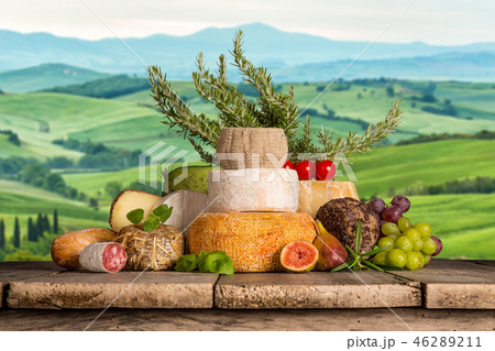 Various types of italian cheese Various types of italian cheese 46289211