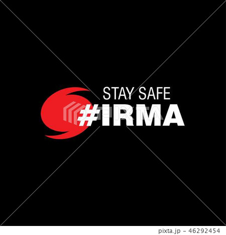 Stay Safe Irma Black Background 46292454