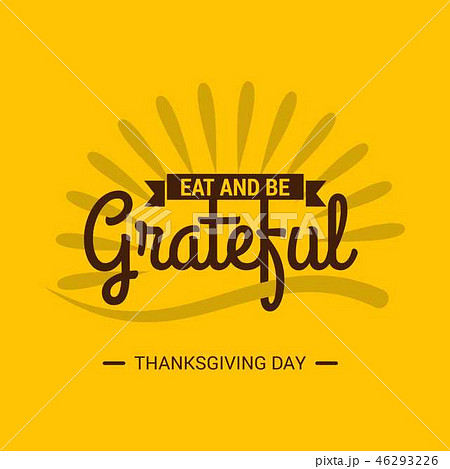 Thanksgiving Day Poster. Beautiful Creative Typogr 46293226