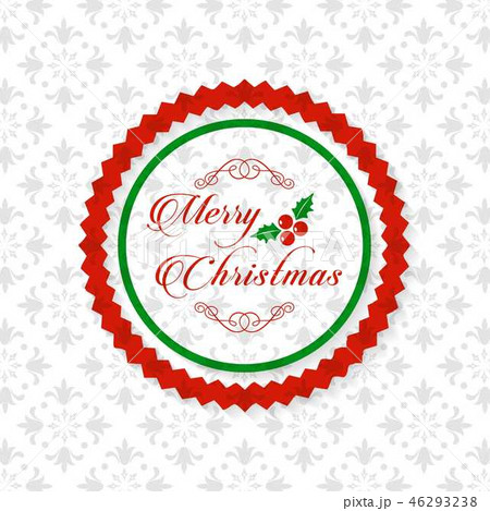 Christmas Greetings Card With Light Background Chrのイラスト素材