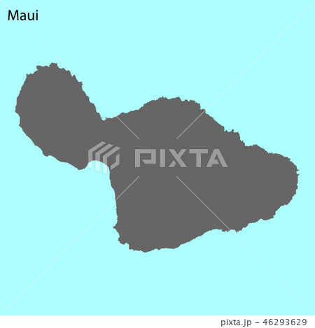 High quality map of island 46293629