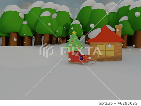 クリスマス用イラスト 01 46295035