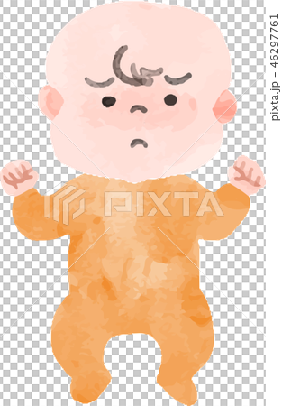 元気がない赤ちゃんのイラスト素材 46297761 Pixta