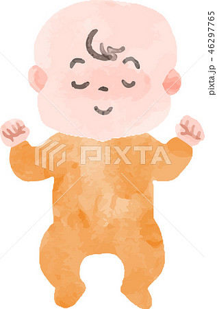 眠っている赤ちゃん 46297765