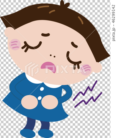 腹痛_女の子（病気３） 46299142