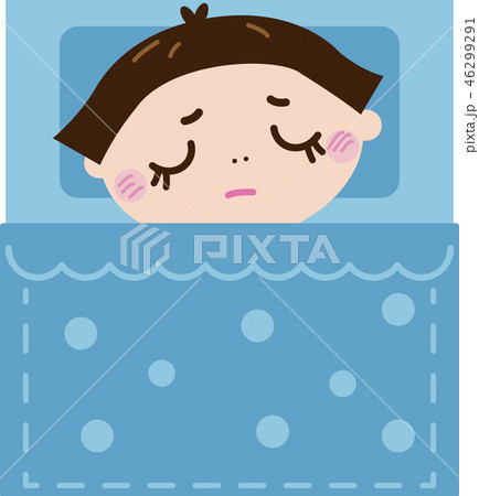 寝込む_女の子（病気15） 46299291