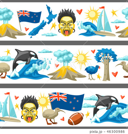 New Zealand seamless pattern. 46300986