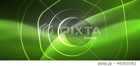 Black and glowing color lines neon design, magin techno template background Black and glowing color lines neon design, magin techno template background 46303561