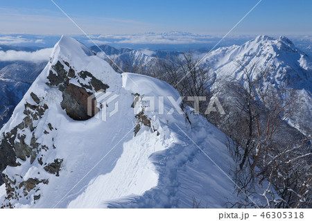 厳冬の焼岳 46305318