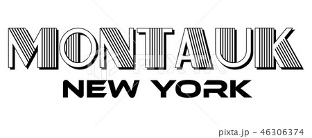 Montauk Surfing. Urban Apparel Design Typography 46306374