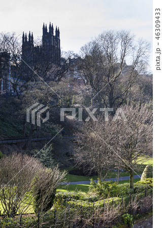 Princes street garden in Edinburgh Princes street garden in Edinburgh 46309433