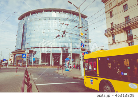 View of center of Minsk. Station Square. Minsk. 46313809