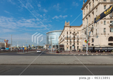 View of center of Minsk. Station Square. Minsk. View of center of Minsk. Station Square. Minsk. 46313891