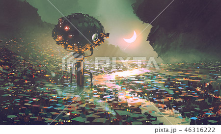the water tower for the dystopian world 46316222